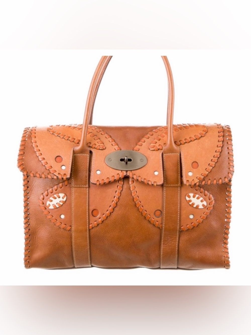 Natural Grain Calfskin Butterfly Rio Bayswater Oak